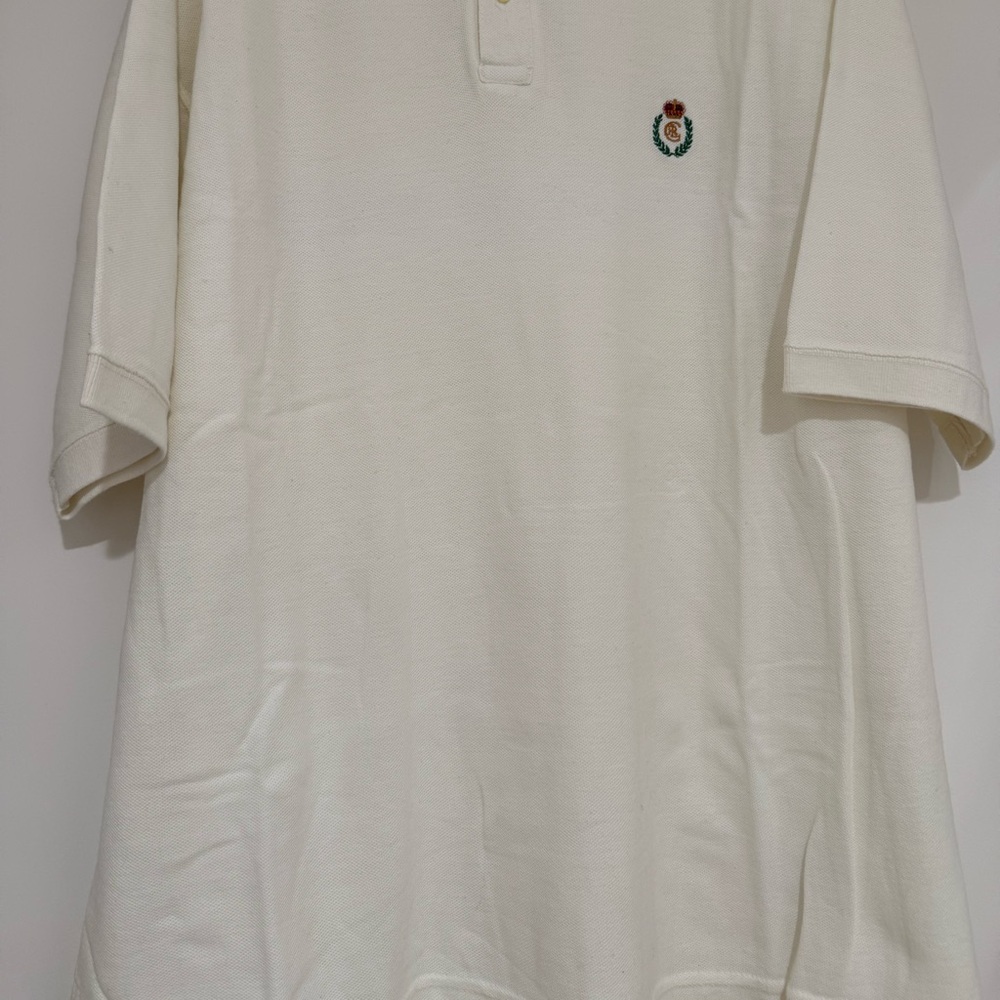 Chaps Ralph Lauren Men’s Classic Cream Polo Shirt